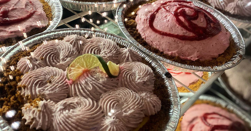 Different desserts displyed